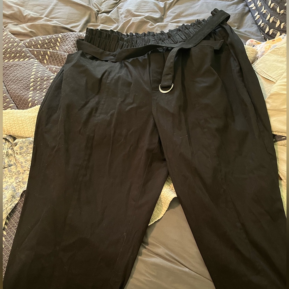 Ava and Viv high waisted black slacks.
